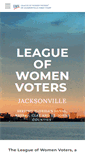 Mobile Screenshot of lwvjacksonvilleleague.org